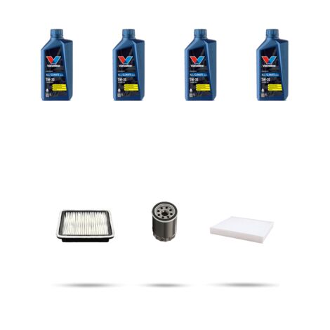 Kit tagliando 3 FILTRI e 4L OLIO compatibile con Subaru Legacy III 2.5 16V 121Kw 2003