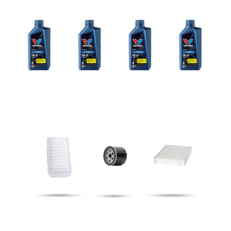 Kit tagliando 3 FILTRI e 4L OLIO compatibile con Suzuki Ignis III 1.2 66kw dal 2016