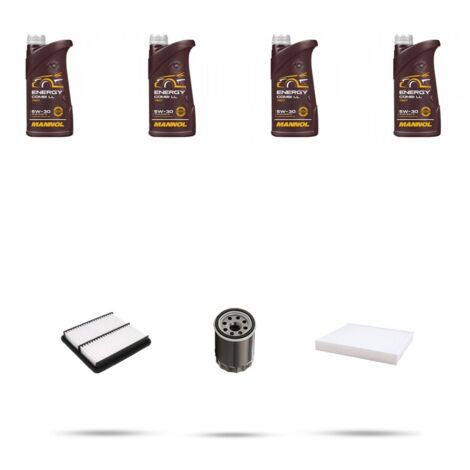 Kit tagliando 3 FILTRI e 4L OLIO compatibile con Suzuki Jimny I 1.3 16v 63kw dal 2005