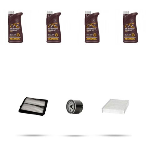 Kit tagliando 3 FILTRI e 4L OLIO compatibile con Suzuki Jimny II 1.5 75KW DAL 2018