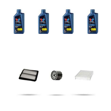 Kit tagliando 3 FILTRI e 4L OLIO compatibile con Suzuki Jimny II 1.5 75KW DAL 2018