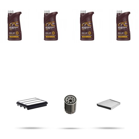 Kit tagliando 3 FILTRI e 4L OLIO compatibile con Suzuki Liana 1.6 16v 76kw dal 2001