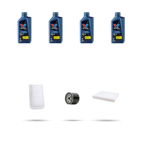 Kit tagliando 3 FILTRI e 4L OLIO compatibile con Suzuki Splash 1.0 VVT 50kw dal 2011