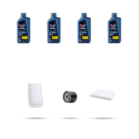 Kit tagliando 3 FILTRI e 4L OLIO compatibile con Suzuki Splash 1.2 63kw dal 2008