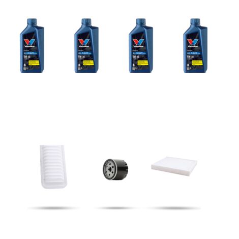 Kit tagliando 3 FILTRI e 4L OLIO compatibile con Suzuki Splash 1.2 GPL 63kw dal 2008