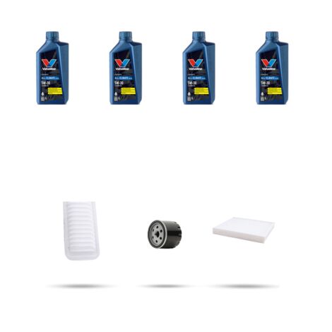 Kit tagliando 3 FILTRI e 4L OLIO compatibile con Suzuki Splash 1.2 VVT 66kw dal 2011