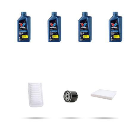 Kit tagliando 3 FILTRI e 4L OLIO compatibile con Suzuki Splash 1.2 VVT 69kw dal 2010