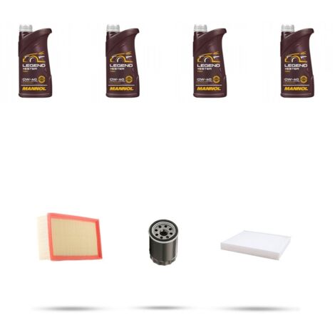 Kit tagliando 3 FILTRI e 4L OLIO compatibile con Suzuki Swift III 1.3 GPL 68kw dal 2008