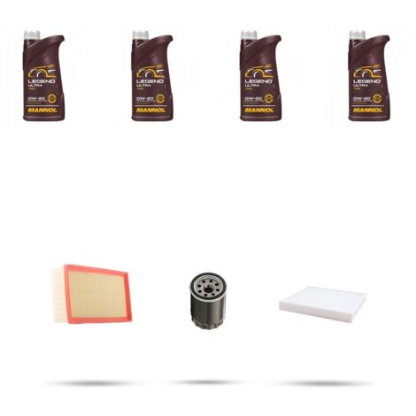 Kit tagliando 3 FILTRI e 4L OLIO compatibile con Suzuki Swift III 1.6 16V 92kw dal 2007