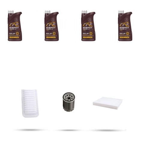 Kit tagliando 3 FILTRI e 4L OLIO compatibile con Suzuki Swift IV 1.4 70kw dal 2011
