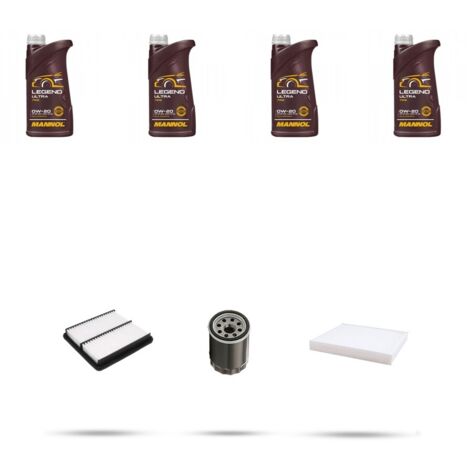 Kit tagliando 3 FILTRI e 4L OLIO compatibile con Suzuki Sx4 1.5 VVT 82kw Dal 2010