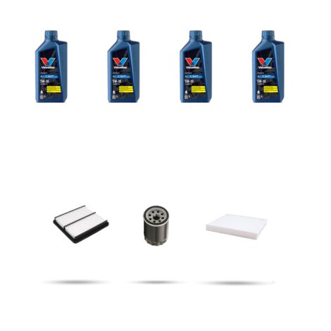 Kit tagliando 3 FILTRI e 4L OLIO compatibile con Suzuki Sx4 1.6 GPL 79kw Dal 2006