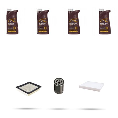 Kit tagliando 3 FILTRI e 4L OLIO compatibile con Suzuki Sx4 1.6 VVT 82kw Dal 2006