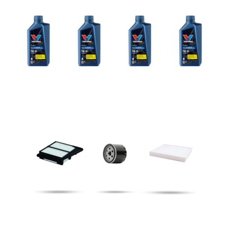 Kit tagliando 3 FILTRI e 4L OLIO compatibile con Suzuki Vitara II 1.0 82kw Dal 2018