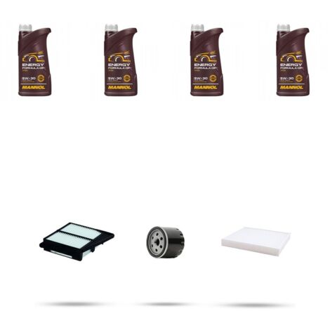 Kit tagliando 3 FILTRI e 4L OLIO compatibile con Suzuki Vitara II 1.0 82kw Dal 2018