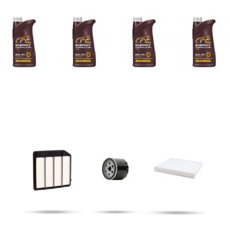 Kit tagliando 3 FILTRI e 4L OLIO compatibile con Suzuki Vitara II 1.4 103kw Dal 2015