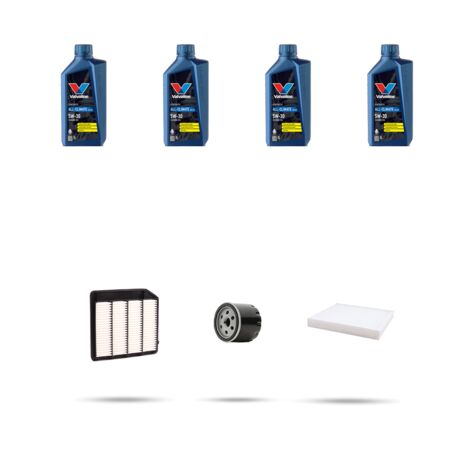 Kit tagliando 3 FILTRI e 4L OLIO compatibile con Suzuki Vitara II 1.4 103kw Dal 2015