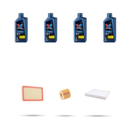 Kit tagliando 3 FILTRI e 4L OLIO compatibile con Toyota Camry VII 2.5i 16v 118kw dal 2012