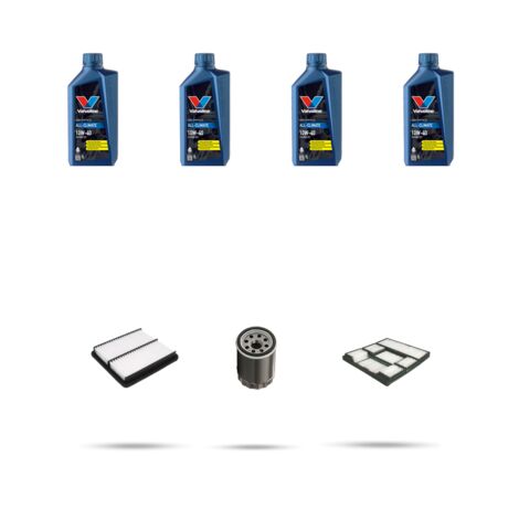 Kit tagliando 3 FILTRI e 4L OLIO compatibile con Toyota Corolla VIII 1.6i 81kw Dal 1999