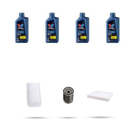 Kit tagliando 3 FILTRI e 4L OLIO compatibile con Toyota Probox 1.5 VVTi 80kw Dal 2002