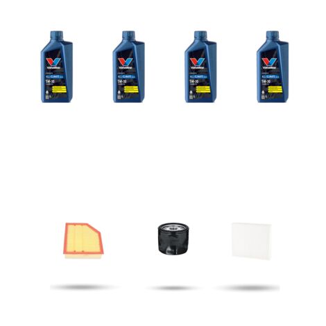 Kit tagliando 3 FILTRI e 4L OLIO compatibile con Volvo S60 II V60 Cross Country 1.6 T4 132kw dal 2010