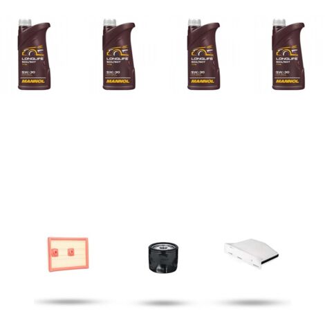 Kit tagliando 3 FILTRI e 4L OLIO compatibile con Vw Caddy IV (2K SA SE) 1.2 TSI 62kw Dal 2015