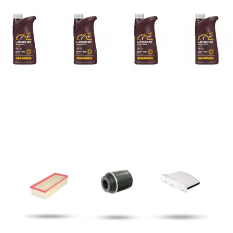 Kit tagliando 3 FILTRI e 4L OLIO compatibile con Vw CC (358) 1.4 TSI 118kw Dal 2011
