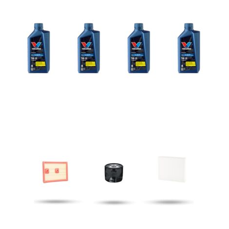 Kit tagliando 3 FILTRI e 4L OLIO compatibile con Vw Golf Sportsvan (AM1) 1.4 TSI 92kw Dal 2014