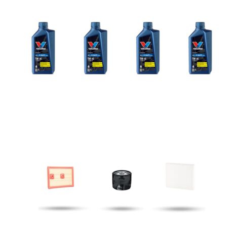 Kit tagliando 3 FILTRI e 4L OLIO compatibile con Vw Golf VII (5G1/BA5) 1.2 TSI 81kw Dal 2013