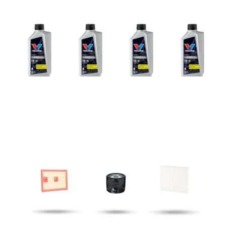 Kit tagliando 3 FILTRI e 4L OLIO compatibile con Vw Golf VIII 1.4 TSI eHybrid 150Kw dal 2020