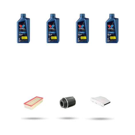 Kit tagliando 3 FILTRI e 4L OLIO compatibile con Vw Passat (362,365) 1.4 TSI EcoFuel 110kw Dal 2010