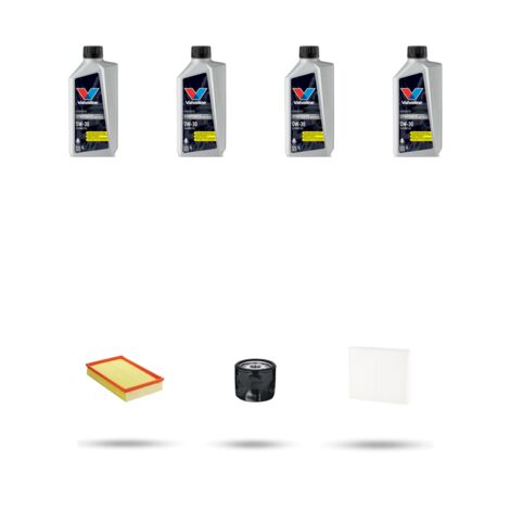 Kit tagliando 3 FILTRI e 4L OLIO compatibile con Vw Polo VI (AW) 1.0 MPI 48kw Dal 2018