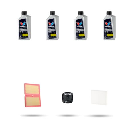 Kit tagliando 3 FILTRI e 4L OLIO compatibile con VW T-Cross 1.0 TSI 85kw Dal 2018