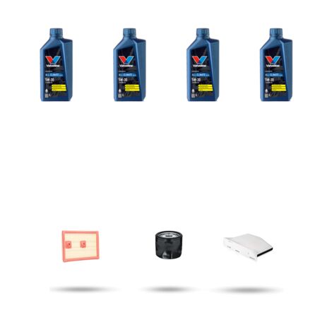 Kit tagliando 3 FILTRI e 4L OLIO compatibile con VW Tiguan I (5n) 1.4 TSI 110kw Dal 2015