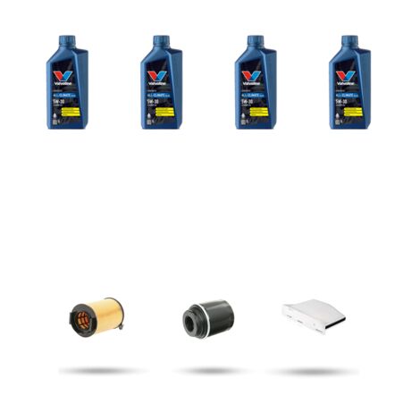 Kit tagliando 3 FILTRI e 4L OLIO compatibile con VW Tiguan I (5n) 1.4 TSI 90kw Dal 2010