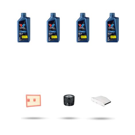 Kit tagliando 3 FILTRI e 4L OLIO compatibile con VW Tiguan I (5n) 1.4 TSI 92kw Dal 20105