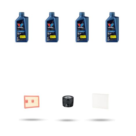 Kit tagliando 3 FILTRI e 4L OLIO compatibile con Vw Tiguan II (AD1) 1.4 TSI 92kw Dal 2016