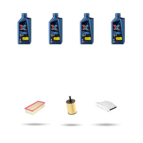 Kit tagliando 3 FILTRI e 4L OLIO compatibile con Vw Touran (1T) 1.9 TDI 66kw Dal 2004 al 2010