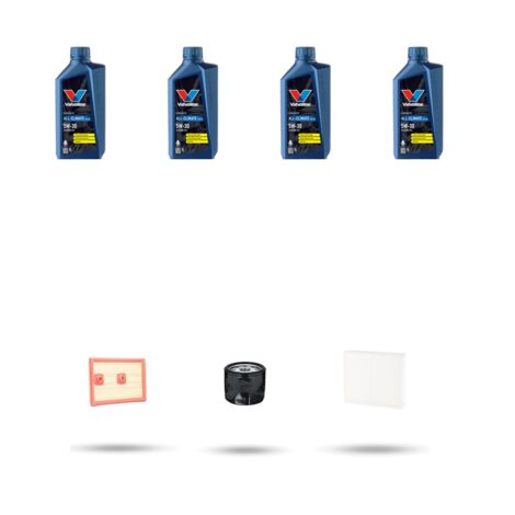 Kit tagliando 3 FILTRI e 4L OLIO compatibile con Vw Touran (5T) 1.2 TSI 81kw dal 2015