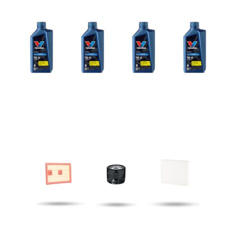 Kit tagliando 3 FILTRI e 4L OLIO compatibile con Vw Touran (5T) 1.4 TSI 110kw dal 2015