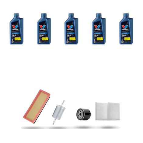 Kit tagliando 3 FILTRI e 5L OLIO compatibile con Alfa Romeo 147 (937) 2.0 16v Twin Spark 110kw dal 2000