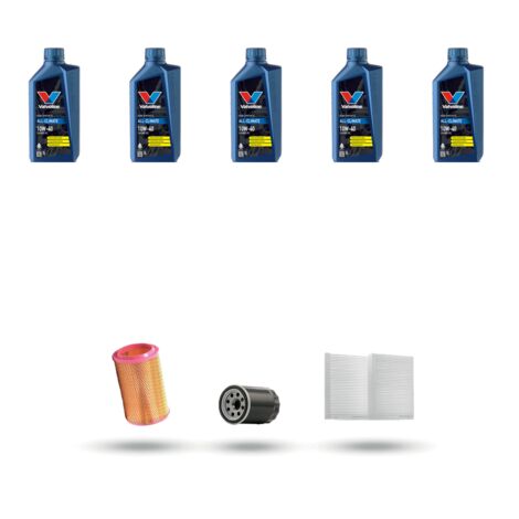 Kit tagliando 3 FILTRI e 5L OLIO compatibile con Alfa Romeo 147 (937) 2.0 jts 121kw dal 2000