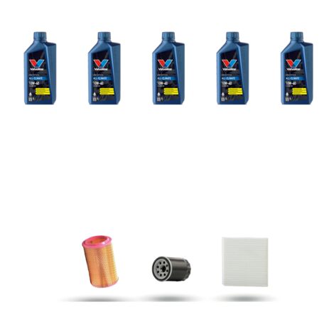 Kit tagliando 3 FILTRI e 5L OLIO compatibile con Alfa Romeo 156 (932) 2.0 16v Twin Spark 114kw dal 1997 al 2001