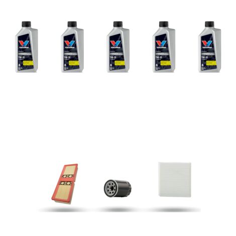 Kit tagliando 3 FILTRI e 5L OLIO compatibile con Alfa Romeo Giulia (952) 2.0 Turbo 147kw dal 2016