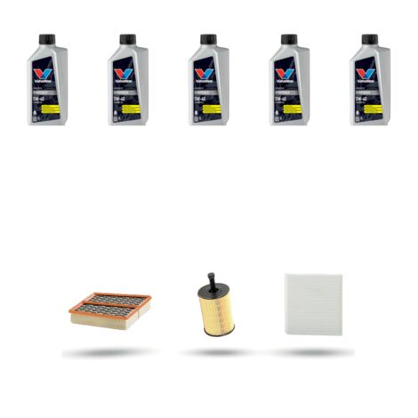 Kit tagliando 3 FILTRI e 5L OLIO compatibile con Alfa Romeo Giulia (952) 2.9 V6 Bi-Turbo 375kw dal 2016