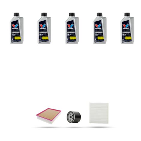 Kit tagliando 3 FILTRI e 5L OLIO compatibile con Audi A1 (GBA) 35 tfsi 1.5 110kw dal 2018