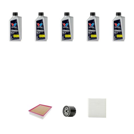 Kit tagliando 3 FILTRI e 5L OLIO compatibile con Audi A3 (8Ya,8YS) 30 G-Tron 96kw dal 2020