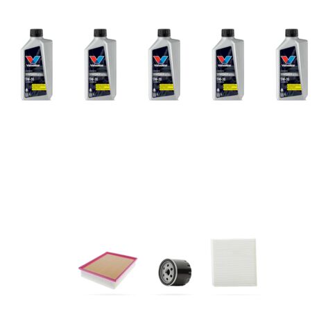 Kit tagliando 3 FILTRI e 5L OLIO compatibile con Audi A3 (8YA,8YS) 35 TFSI 110kw dal 2019