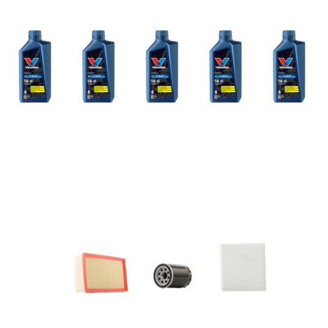 Kit tagliando 3 FILTRI e 5L OLIO compatibile con Audi A4 (B6,B7) 2.0 FSI 110kw dal 2002 al 2005