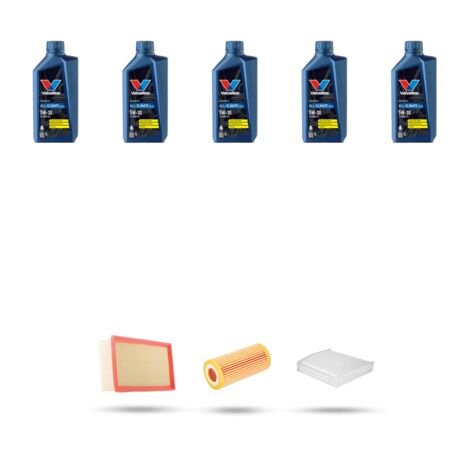 Kit tagliando 3 FILTRI e 5L OLIO compatibile con Audi A5 (8T3,8F7,8TA) 1.8 tfsi 125kw dal 2007